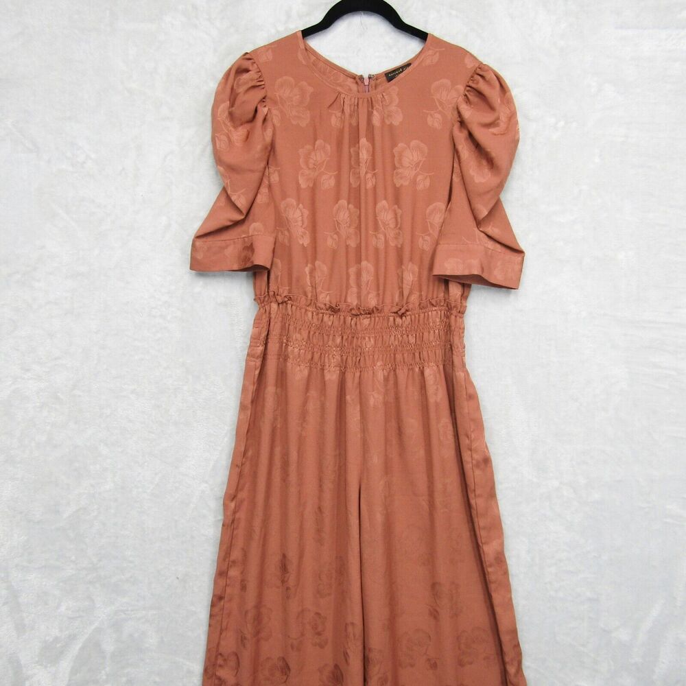 Anthropologie Brown Jumpsuit with Timeless Charm